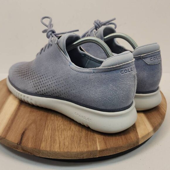 Cole Haan Men's Zerogrand 2 Laser Blue Suede Wingtip Oxford C29219 Size 9 M - Picture 5 of 14